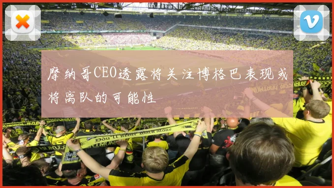 摩纳哥CEO透露将关注博格巴表现或将离队的可能性